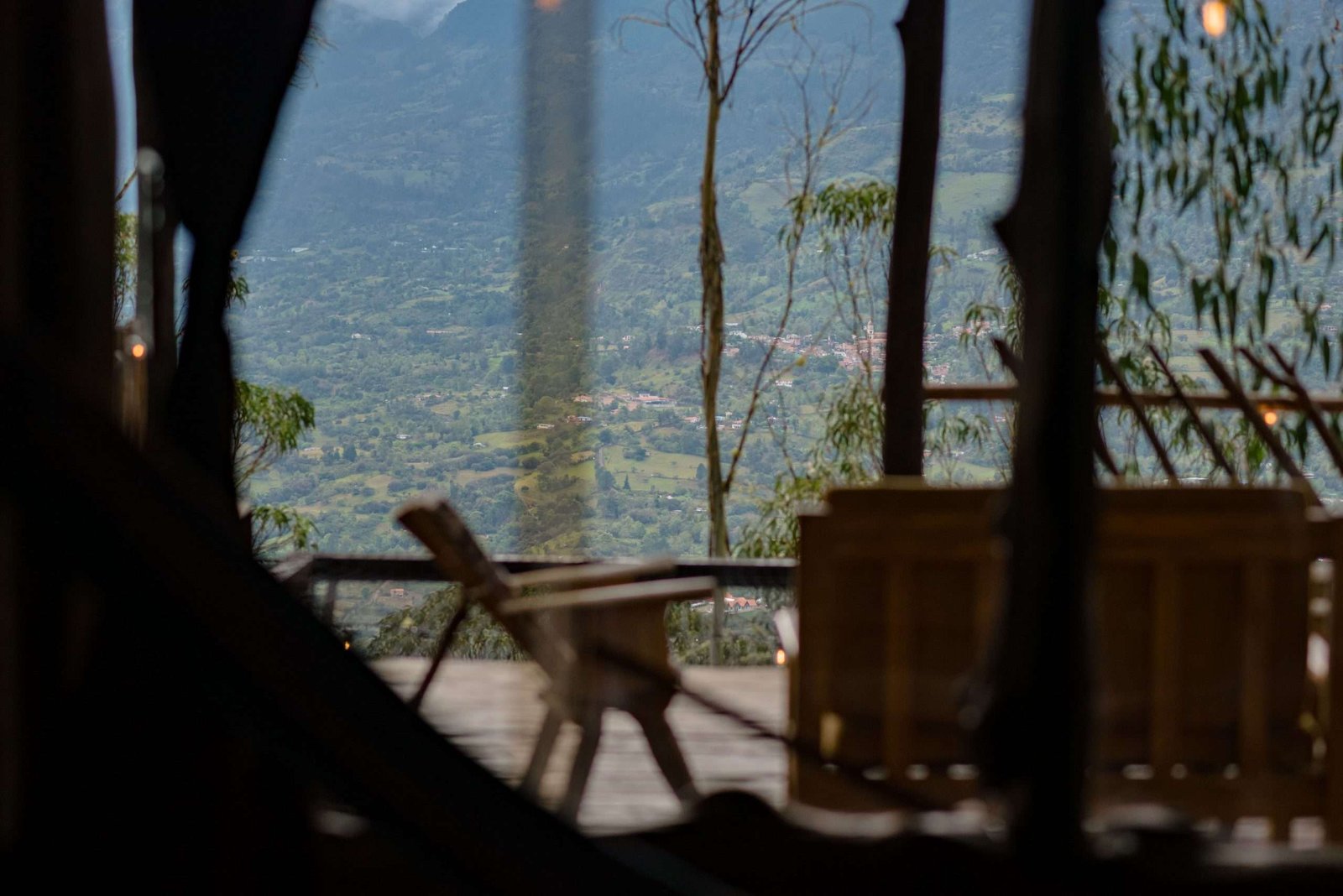 Vista del Valle de Tenza desde la cabaña San Sebástian. Luciana Cabañas Boutique.